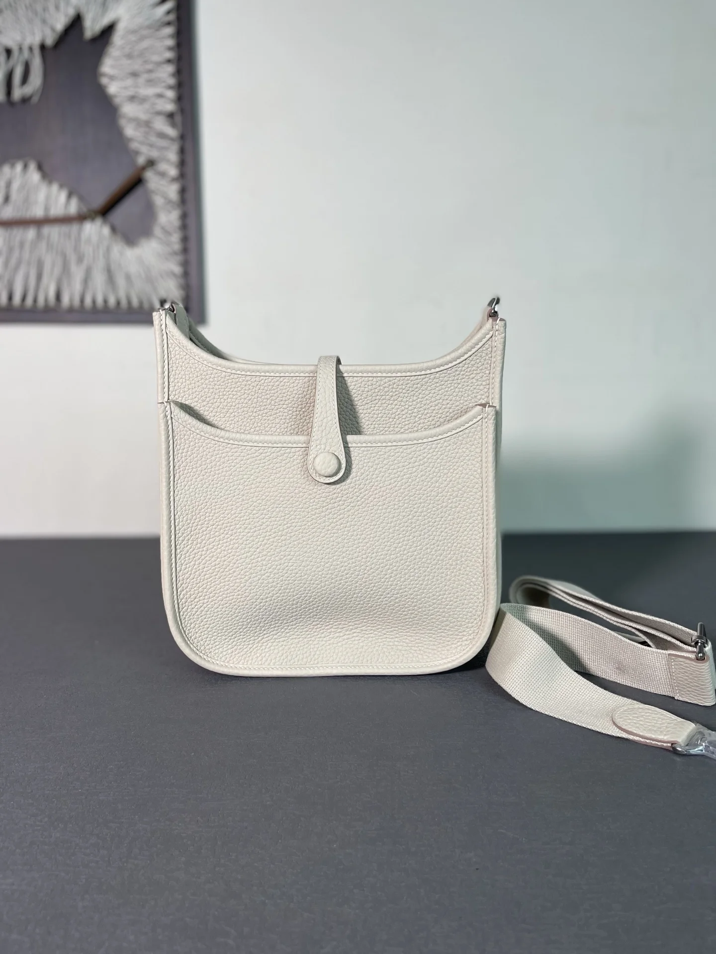 HERMES Messenger Bags TC Leather (White) 23CM H50202608091318 - Image 6