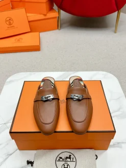 HERMES Mules Calf Leather EU35-39 C10202608031867
