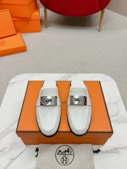 HERMES Mules Calf Leather EU35-39 C10202608031873