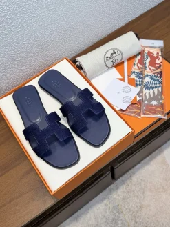 HERMES Sandals Leather EU35-40 B00202608031778