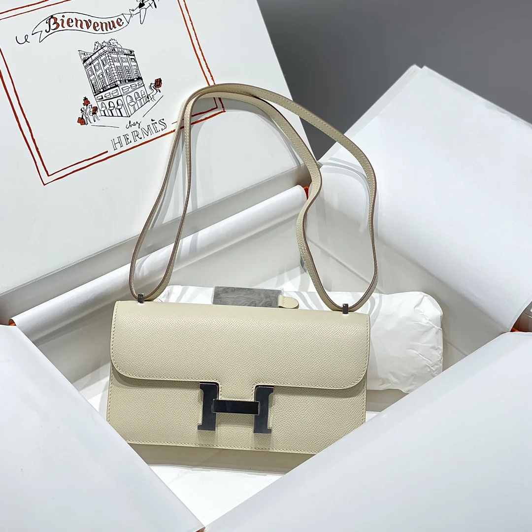 HERMES Shoulder Bags (Beige-Silver) 24X12X4CM A100202608090542 - Image 2