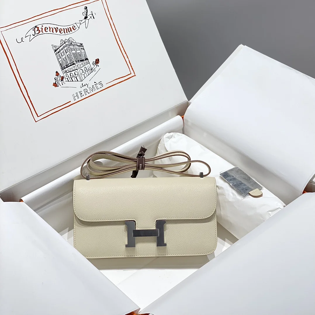 HERMES Shoulder Bags (Beige-Silver) 24X12X4CM A100202608090542 - Image 3