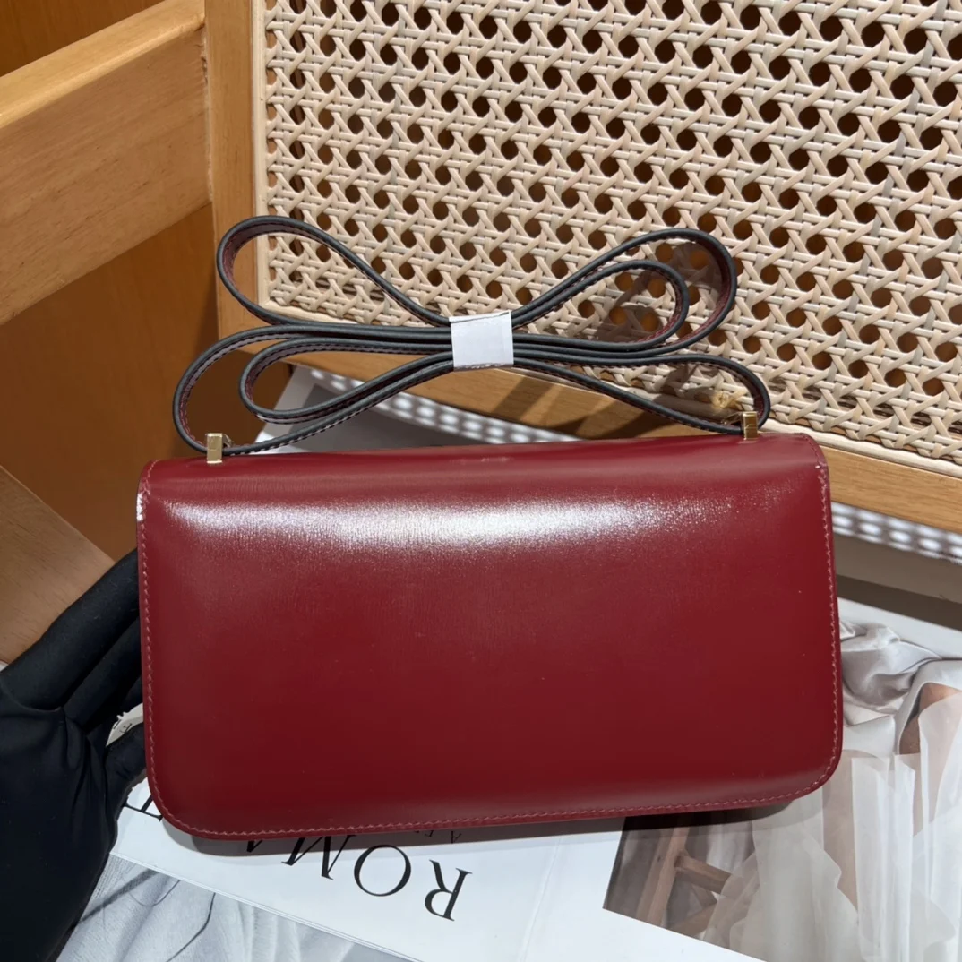 HERMES Shoulder Bags Box Leather (Burgundy-Silver) One Size A100202608090506 - Image 5