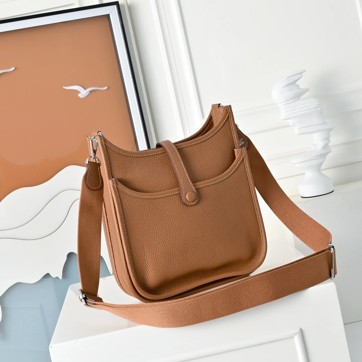 HERMES Shoulder Bags Calfskin (Brown) 23CM H50202608090974 - Image 3