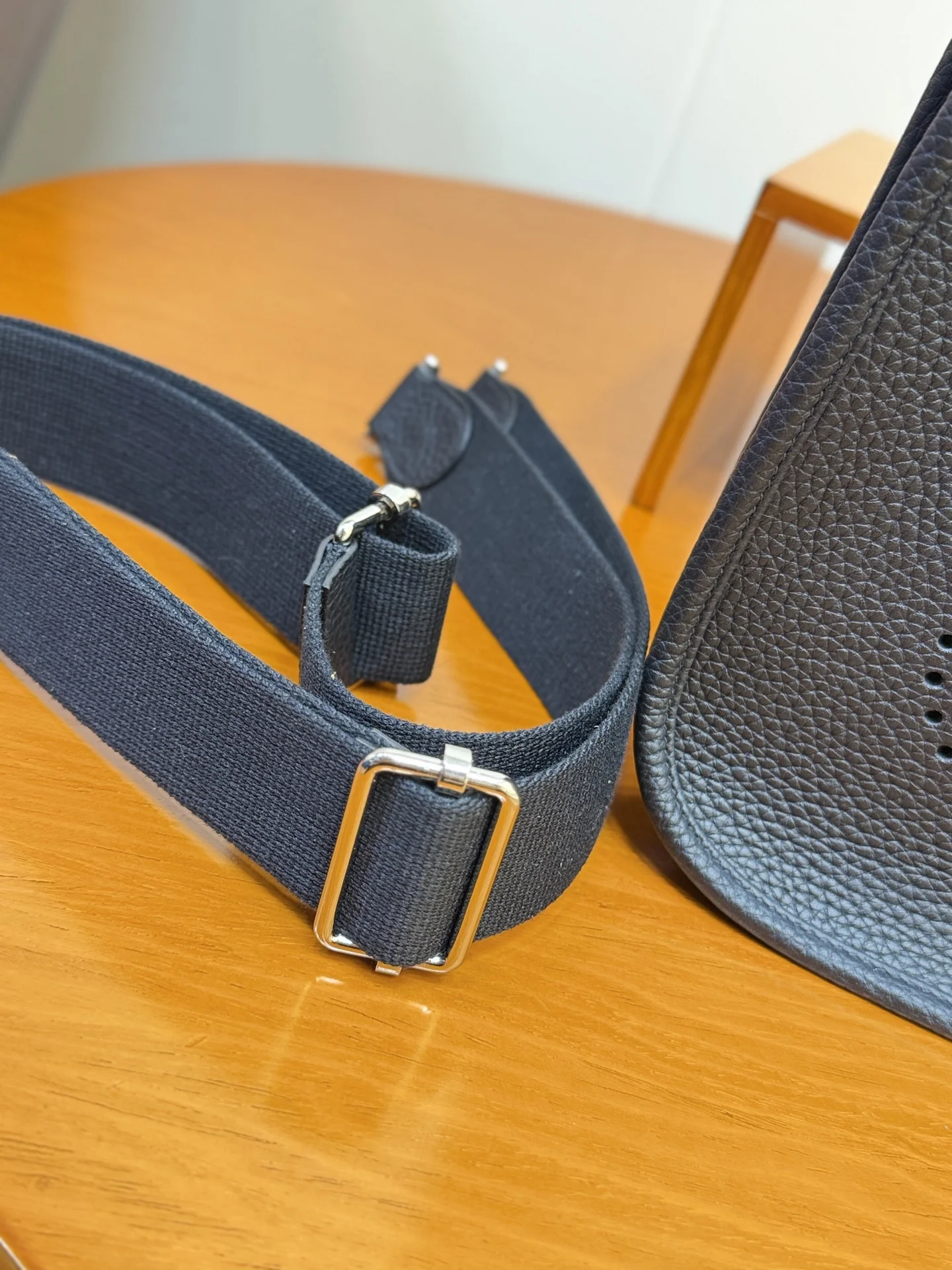 HERMES Shoulder Bags Canvas Leather (Black) 23CM A050202608091415 - Image 8