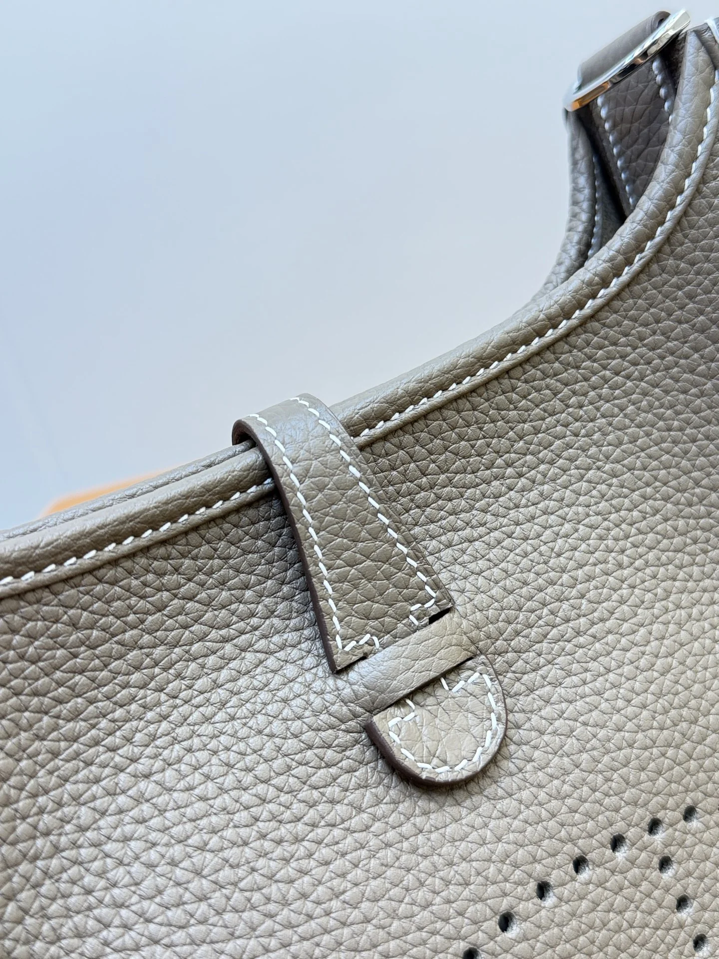 HERMES Shoulder Bags Canvas Leather (Gray) One Size A050202608091416 - Image 2