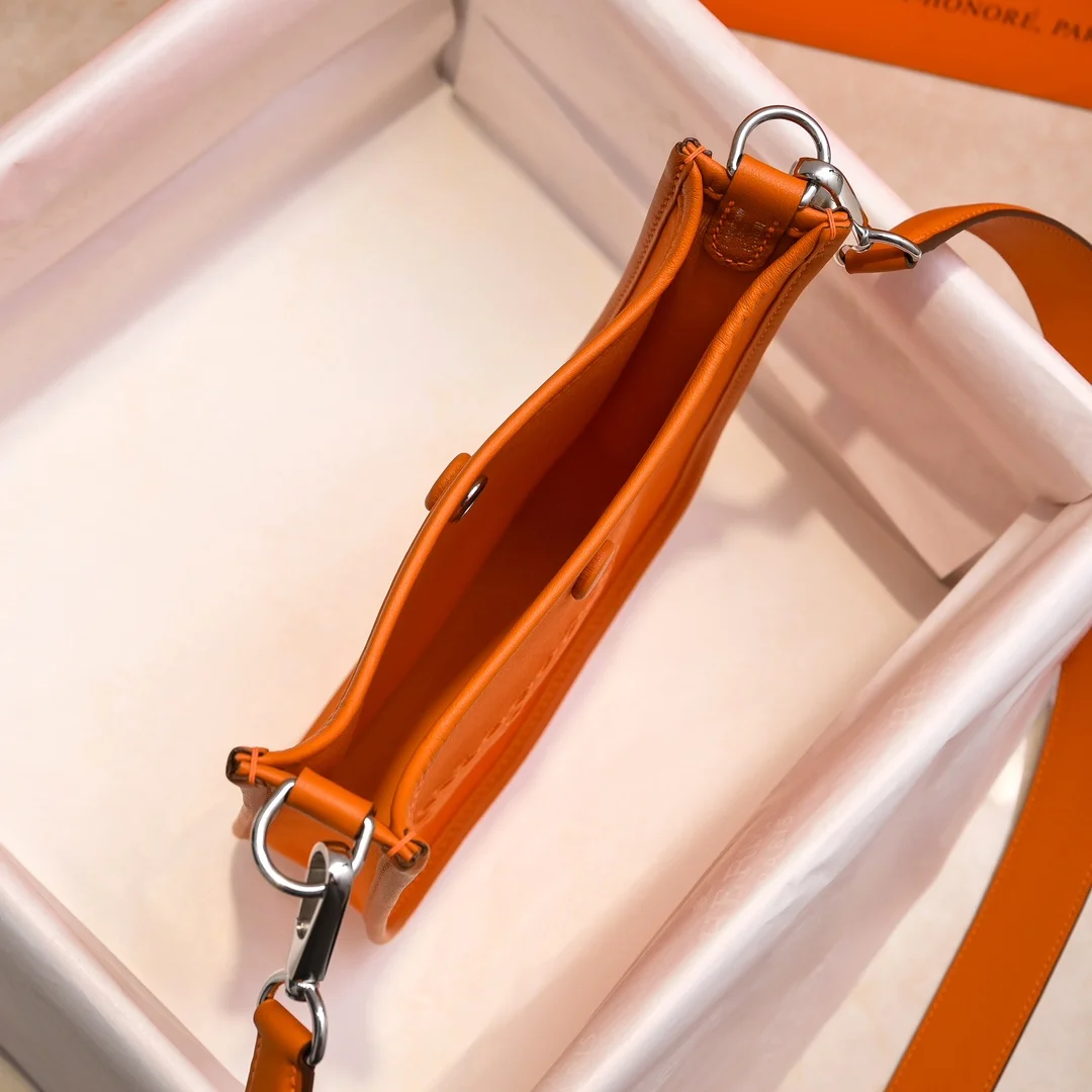 HERMES Shoulder Bags Canvas Leather (Orange) 16X29CM I50202608090440 - Image 9