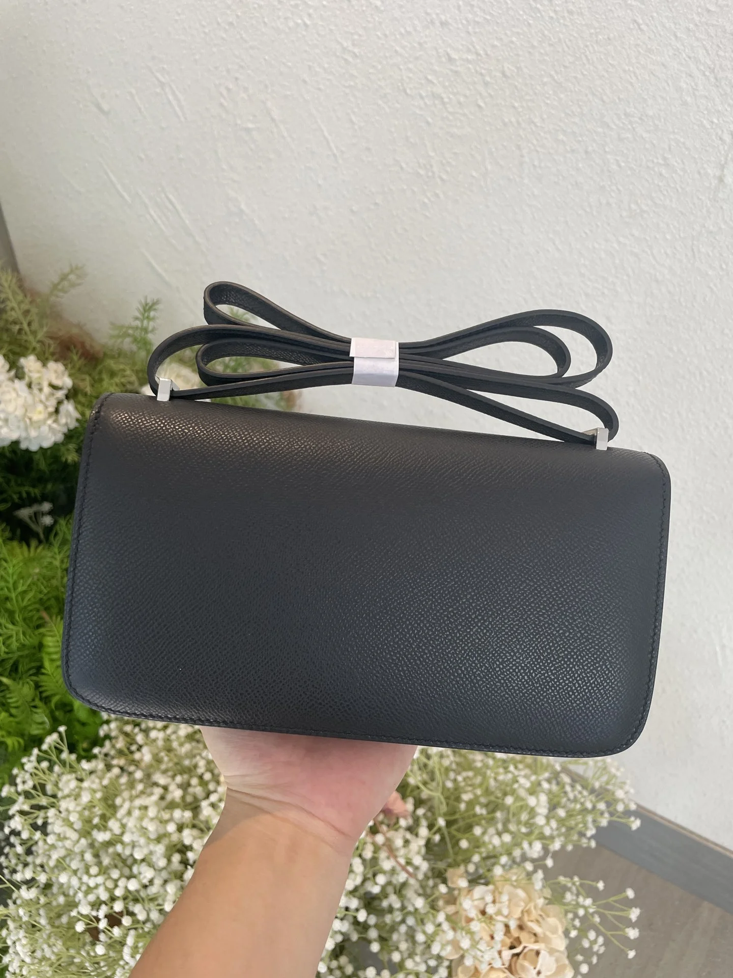 HERMES Shoulder Bags Epsom Leather (Black-Silver) 24CM A100202608090508 - Image 5