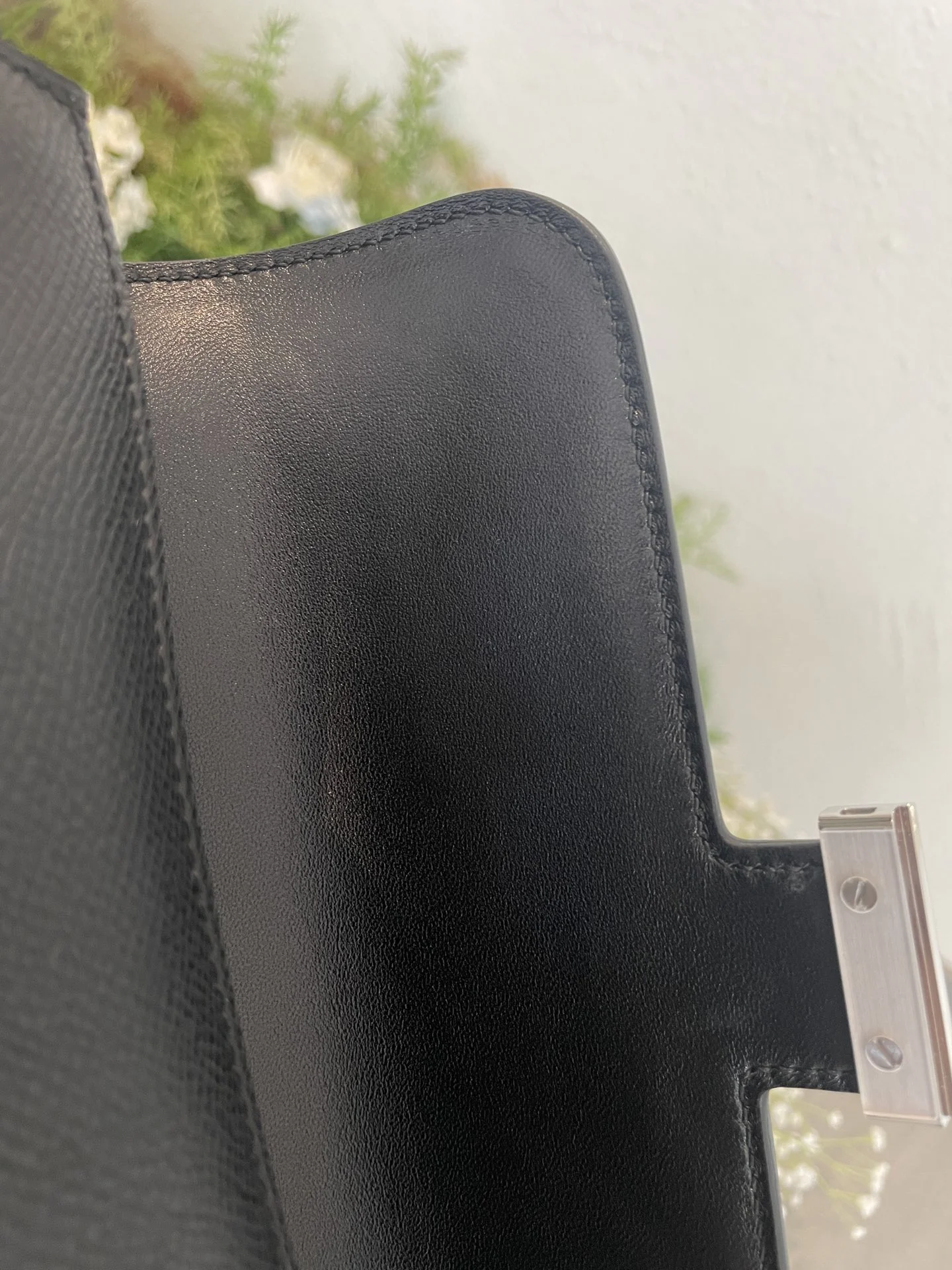 HERMES Shoulder Bags Epsom Leather (Black-Silver) 24CM A100202608090508 - Image 7