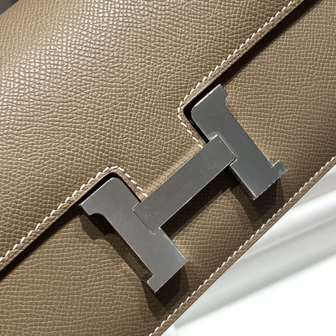 HERMES Shoulder Bags Epsom Leather (Brown-Silver) 24X12X4CM A100202608090535 - Image 5