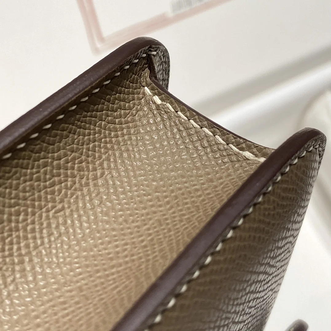 HERMES Shoulder Bags Epsom Leather (Brown-Silver) 24X12X4CM A100202608090535 - Image 8