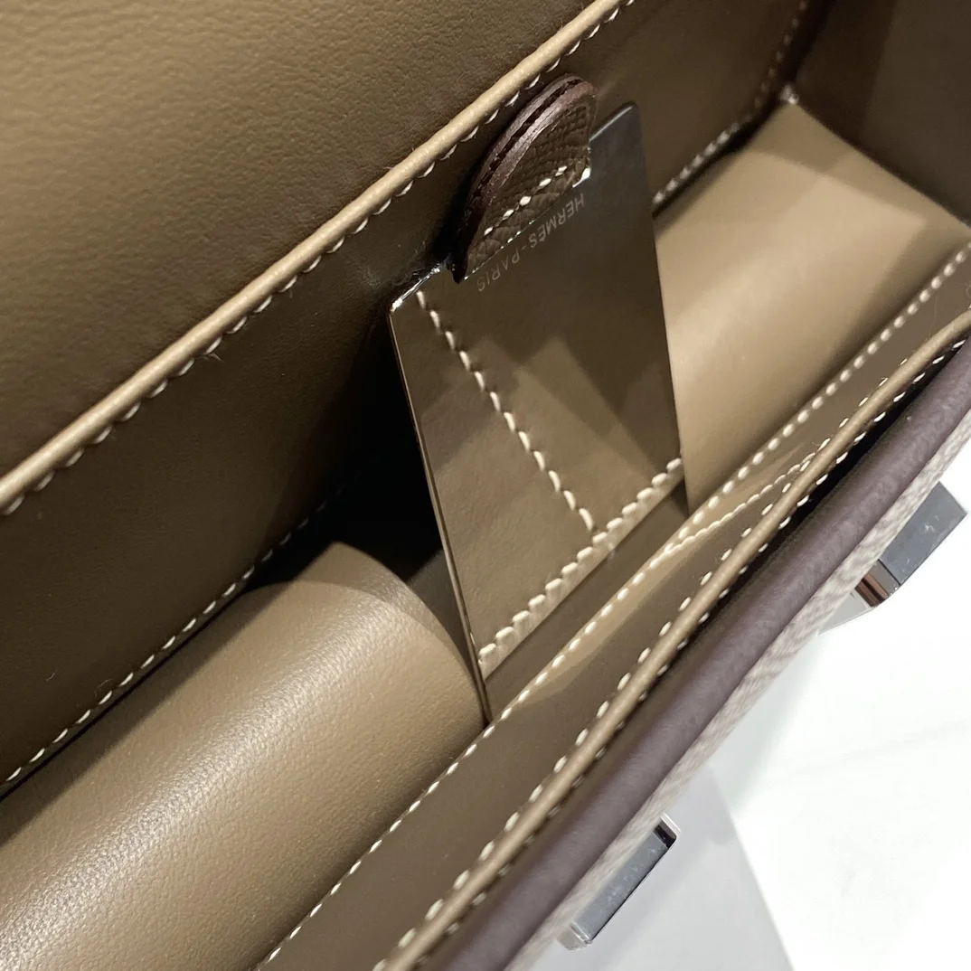 HERMES Shoulder Bags Epsom Leather (Brown-Silver) 24X12X4CM A100202608090535 - Image 9