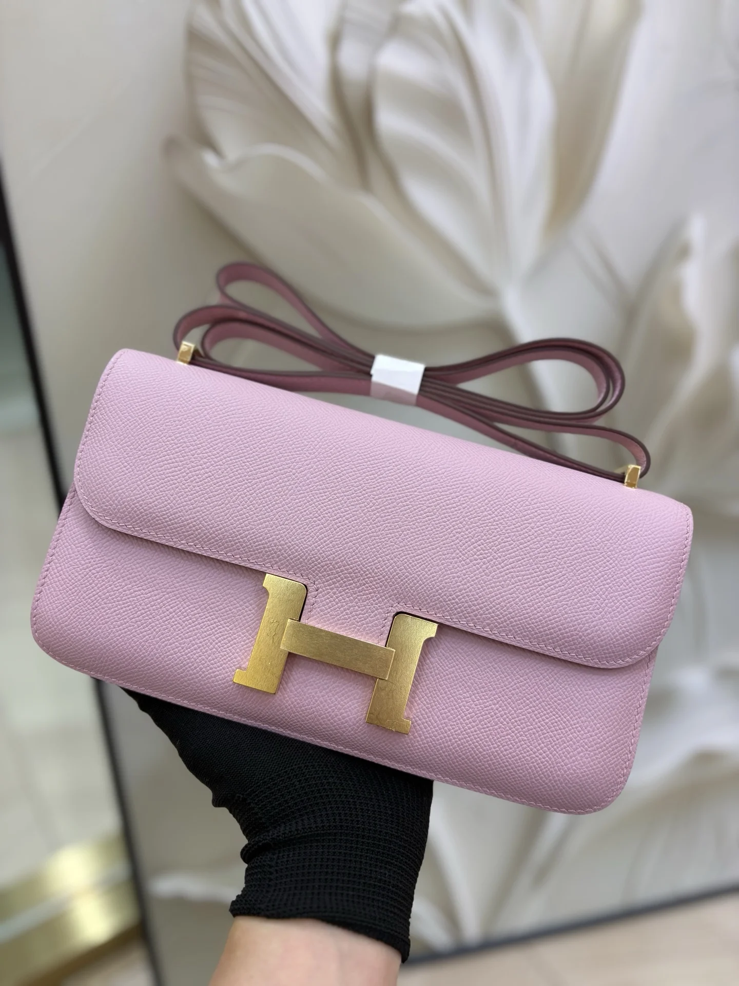 HERMES Shoulder Bags Epsom Leather (Pink-Gold) One Size A100202608090482