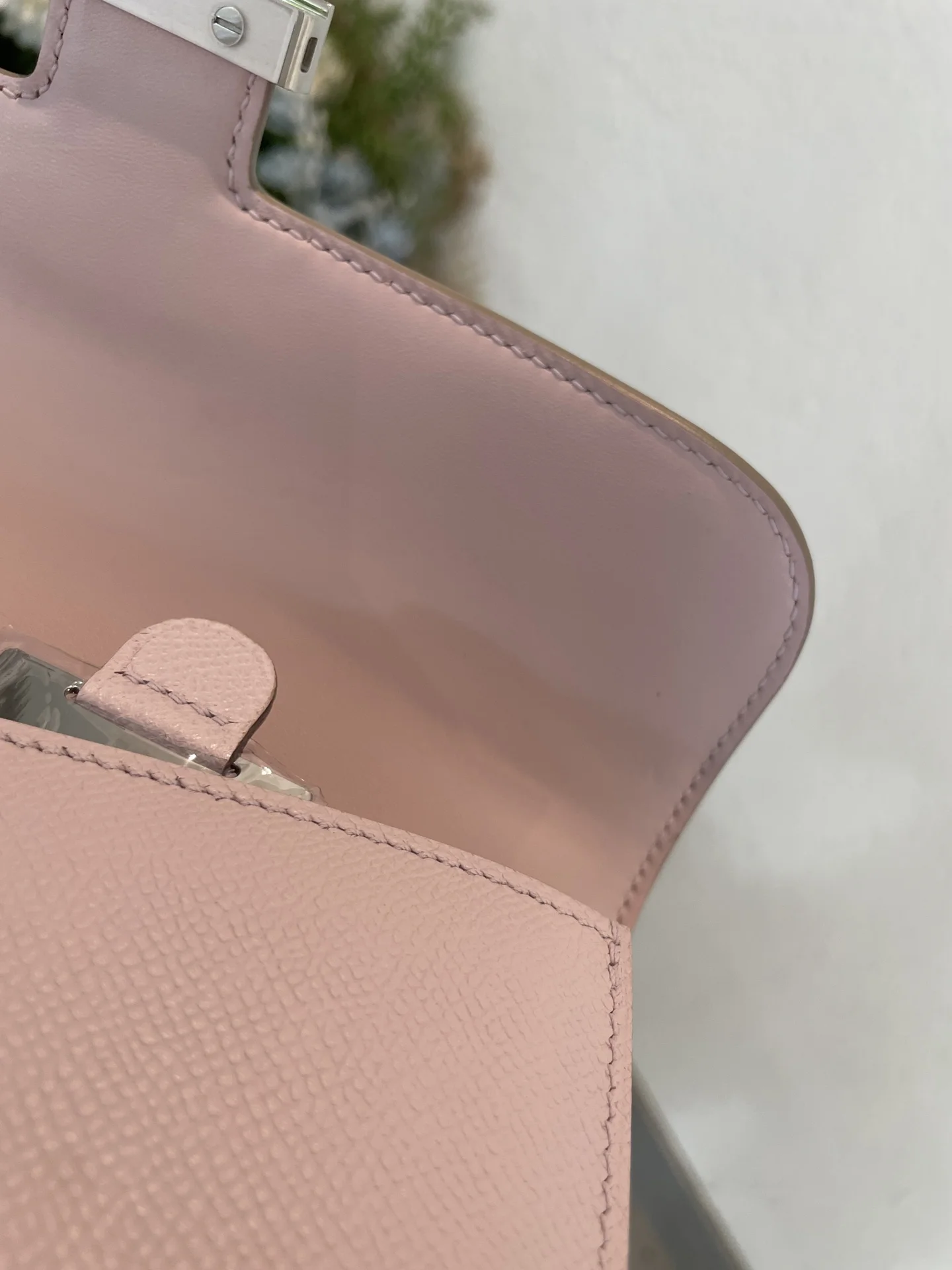 HERMES Shoulder Bags Epsom Leather (Pink-Silver) 24CM A100202608090511 - Image 7
