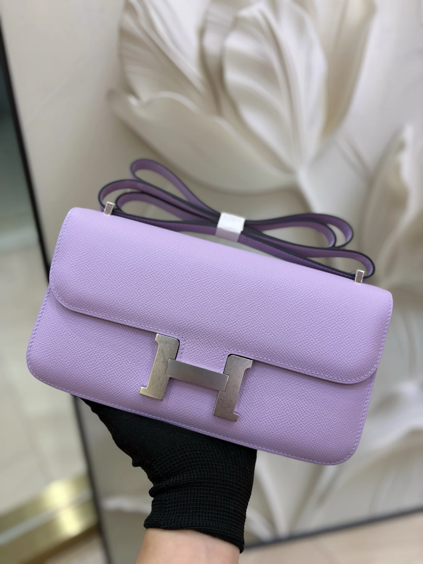 HERMES Shoulder Bags Epsom Leather (Purple-Gold) 24X18X9CM A100202608090476 - Image 2