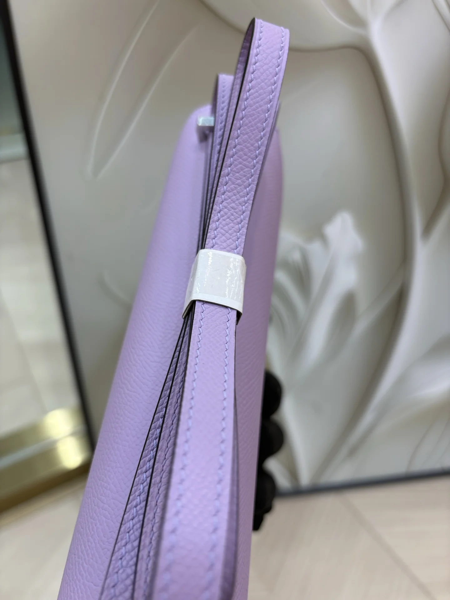 HERMES Shoulder Bags Epsom Leather (Purple-Gold) 24X18X9CM A100202608090476 - Image 5