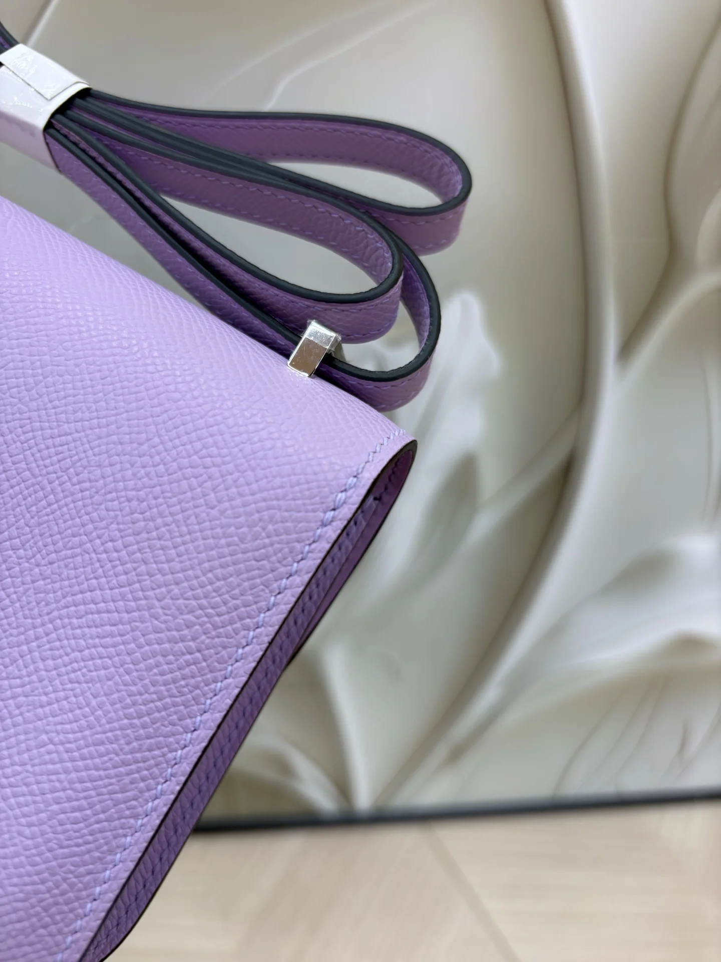 HERMES Shoulder Bags Epsom Leather (Purple-Gold) 24X18X9CM A100202608090476 - Image 7