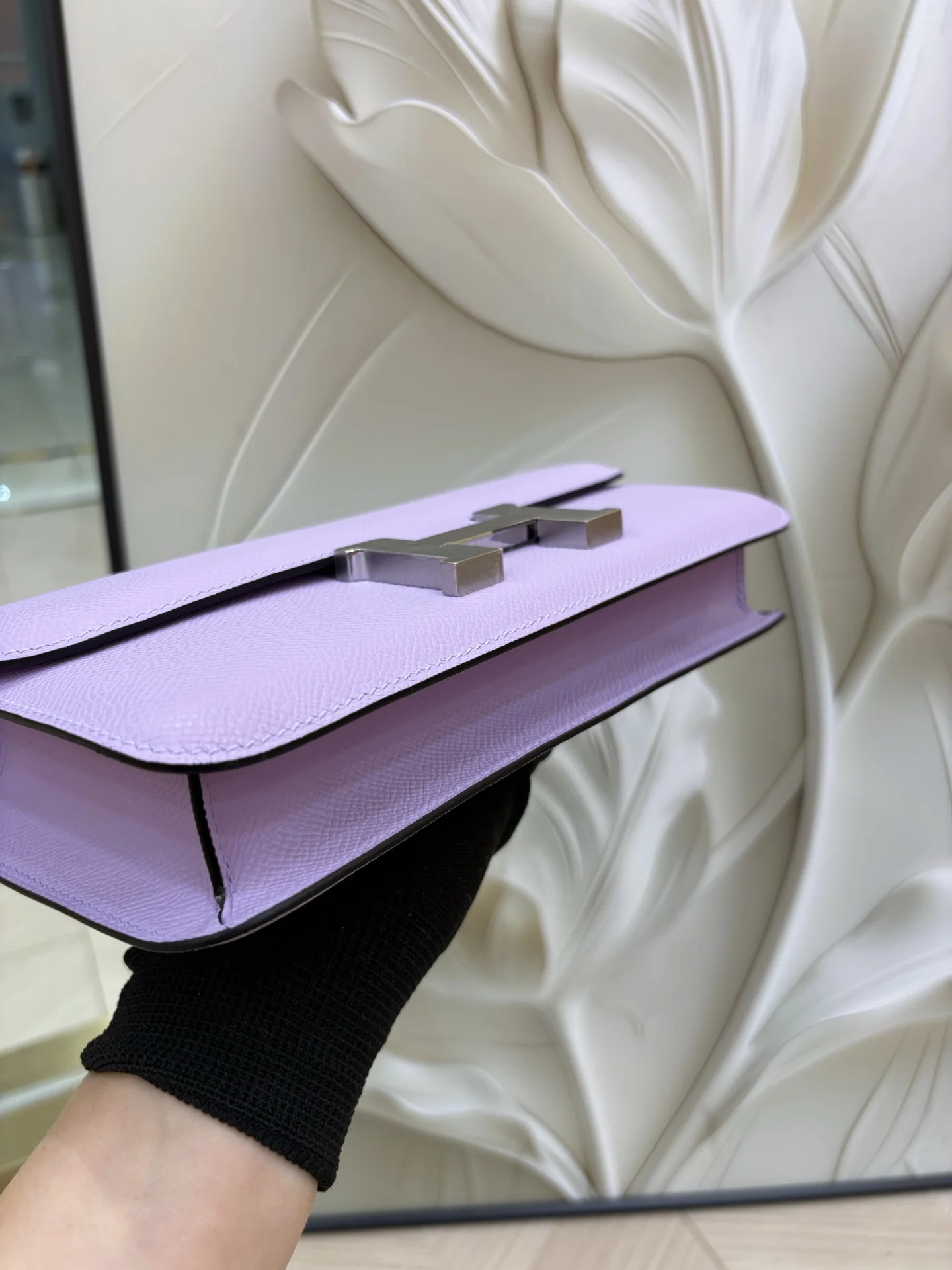 HERMES Shoulder Bags Epsom Leather (Purple-Gold) 24X18X9CM A100202608090476 - Image 8