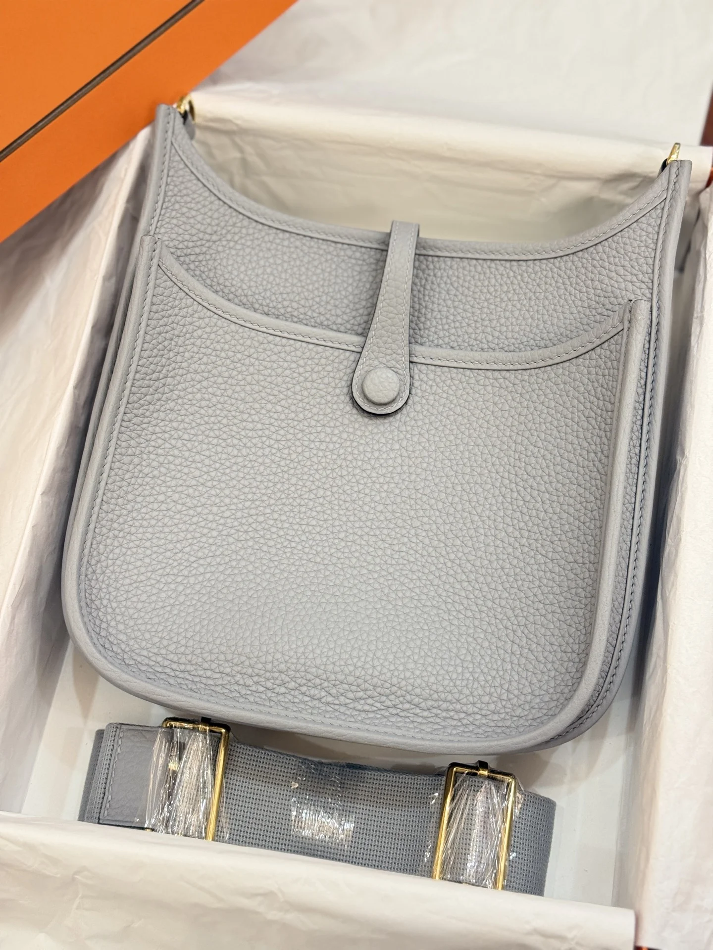 HERMES Shoulder Bags (Grey-Gold) A050202608091405 - Image 3