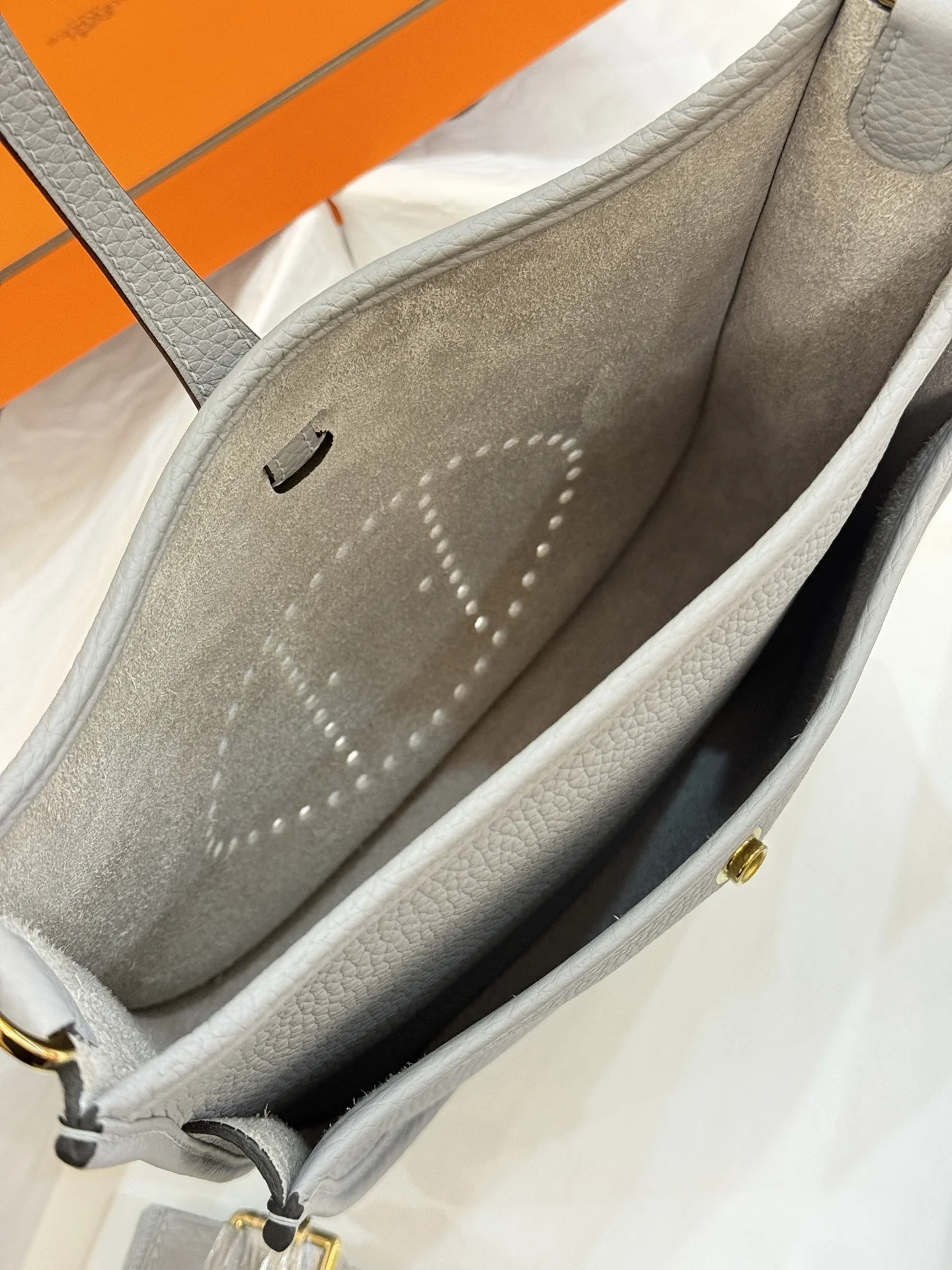 HERMES Shoulder Bags (Grey-Gold) A050202608091405 - Image 5