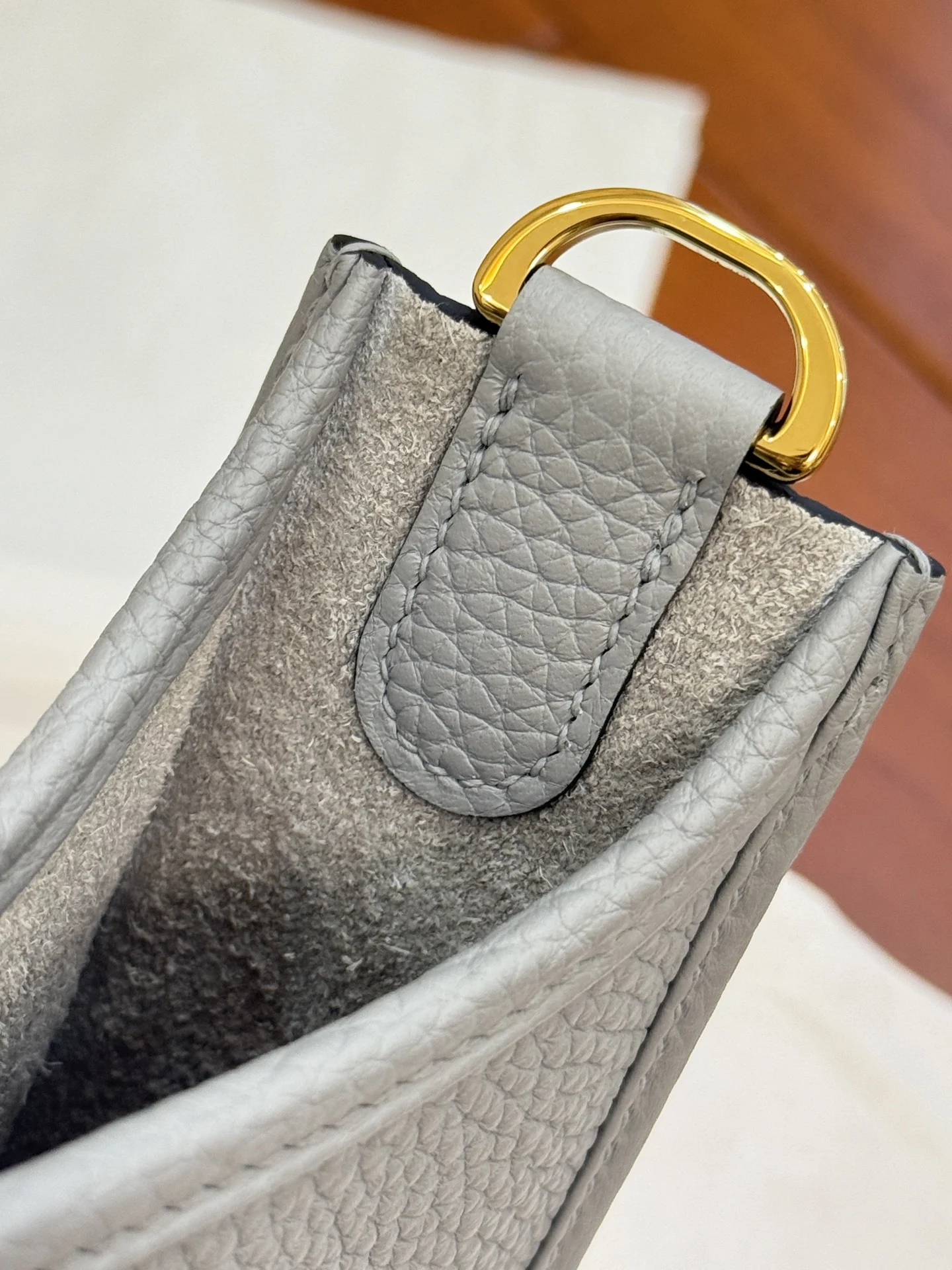 HERMES Shoulder Bags (Grey-Gold) A050202608091405 - Image 6