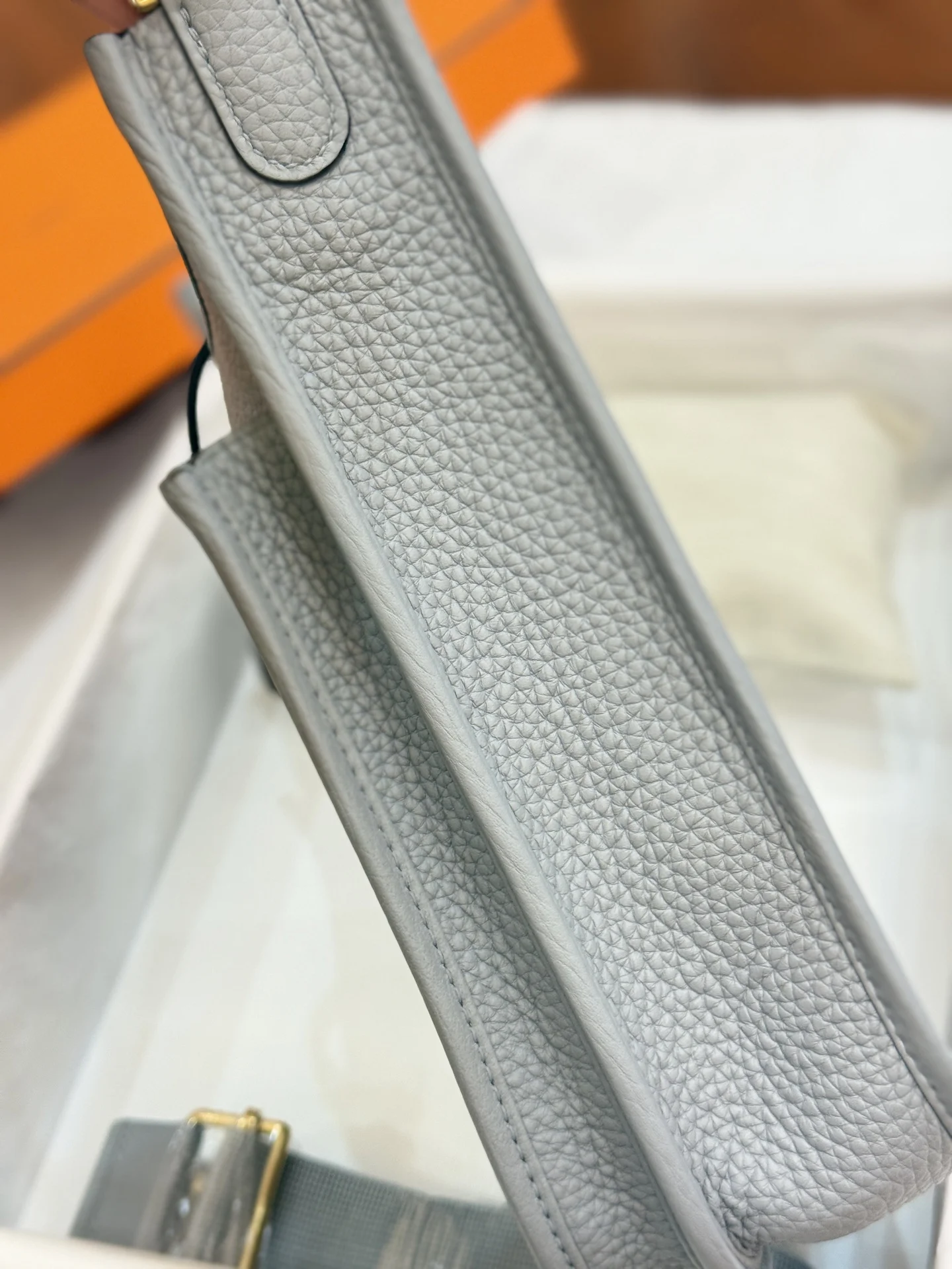 HERMES Shoulder Bags (Grey-Gold) A050202608091405 - Image 7
