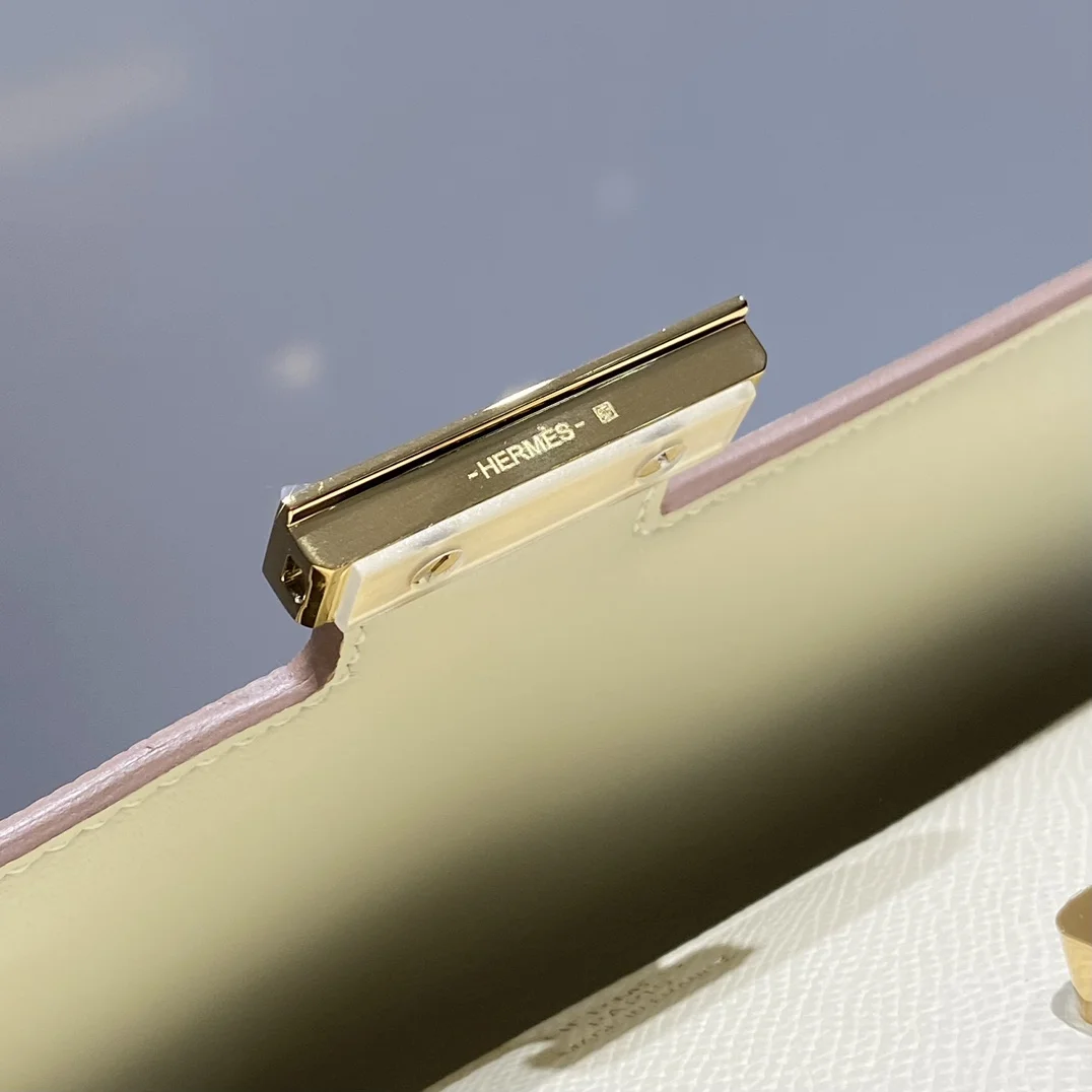 HERMES Shoulder Bags Leather (Beige-Gold) 24X12X4CM A100202608090543 - Image 8
