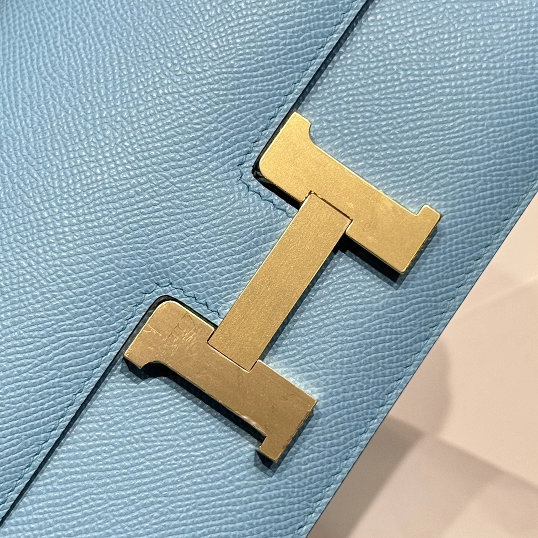 HERMES Shoulder Bags Leather (Blue-Gold) 24X12X4CM A100202608090516 - Image 6