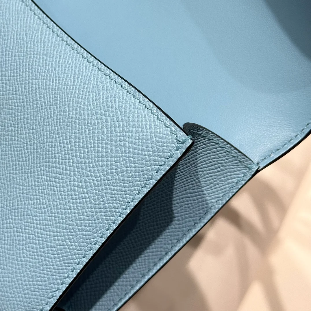HERMES Shoulder Bags Leather (Blue-Gold) 24X12X4CM A100202608090516 - Image 7