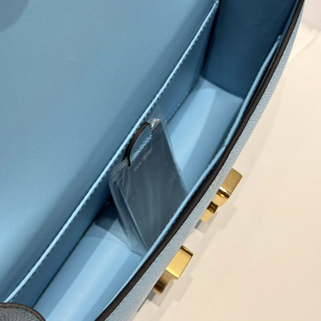 HERMES Shoulder Bags Leather (Blue-Gold) 24X12X4CM A100202608090516 - Image 9