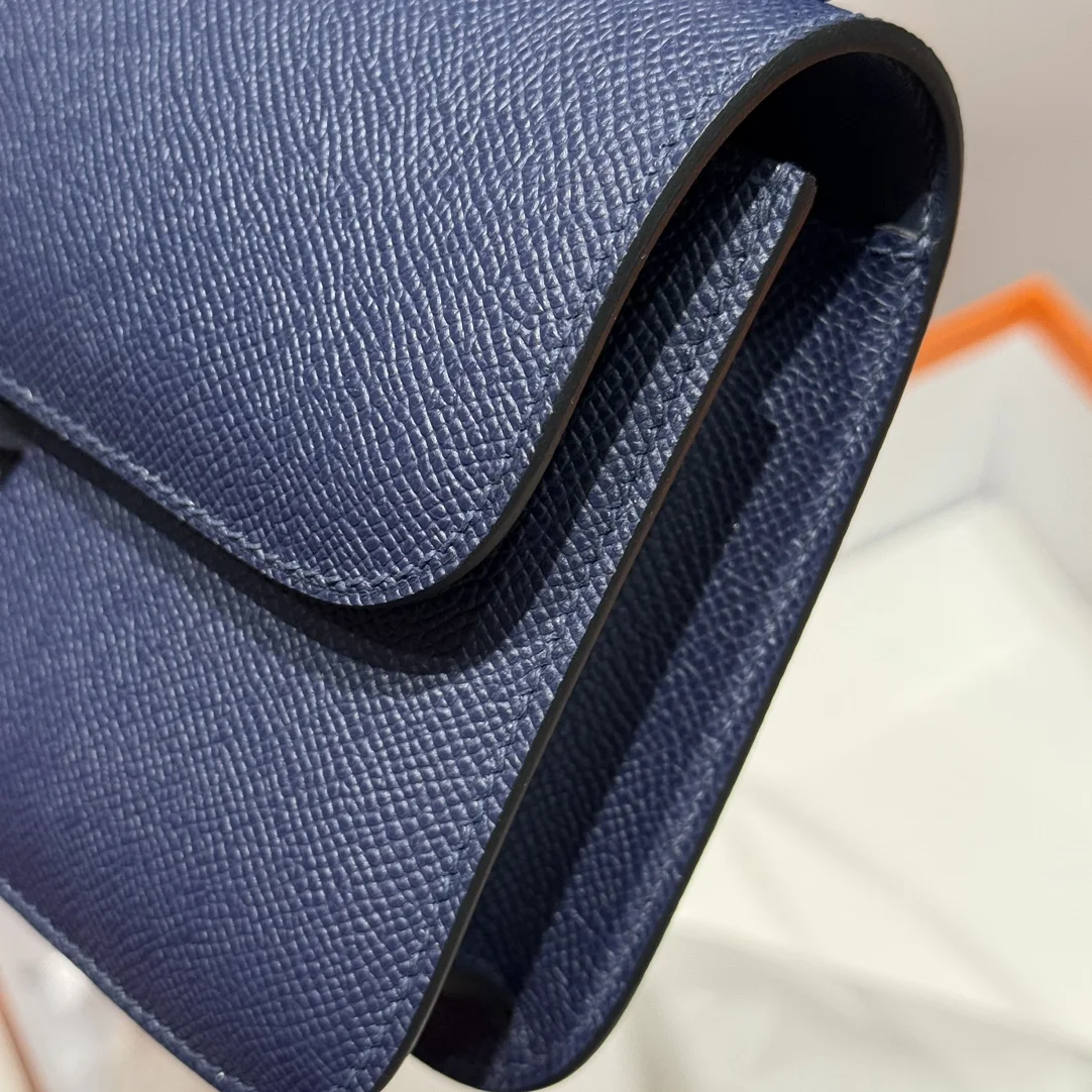 HERMES Shoulder Bags Leather (Blue-Silver) 24X12X4CM A100202608090523 - Image 4