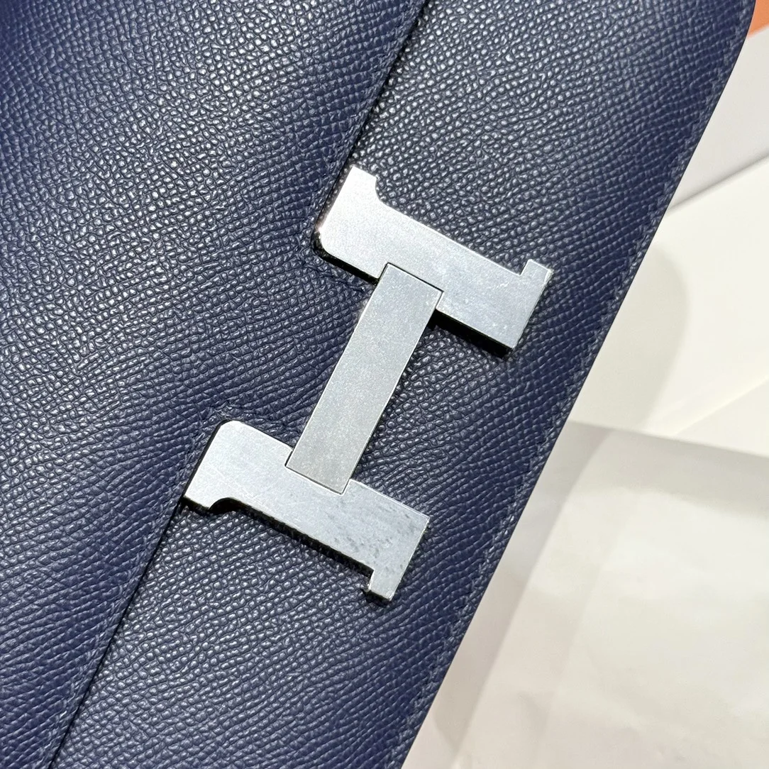 HERMES Shoulder Bags Leather (Blue-Silver) 24X12X4CM A100202608090523 - Image 5