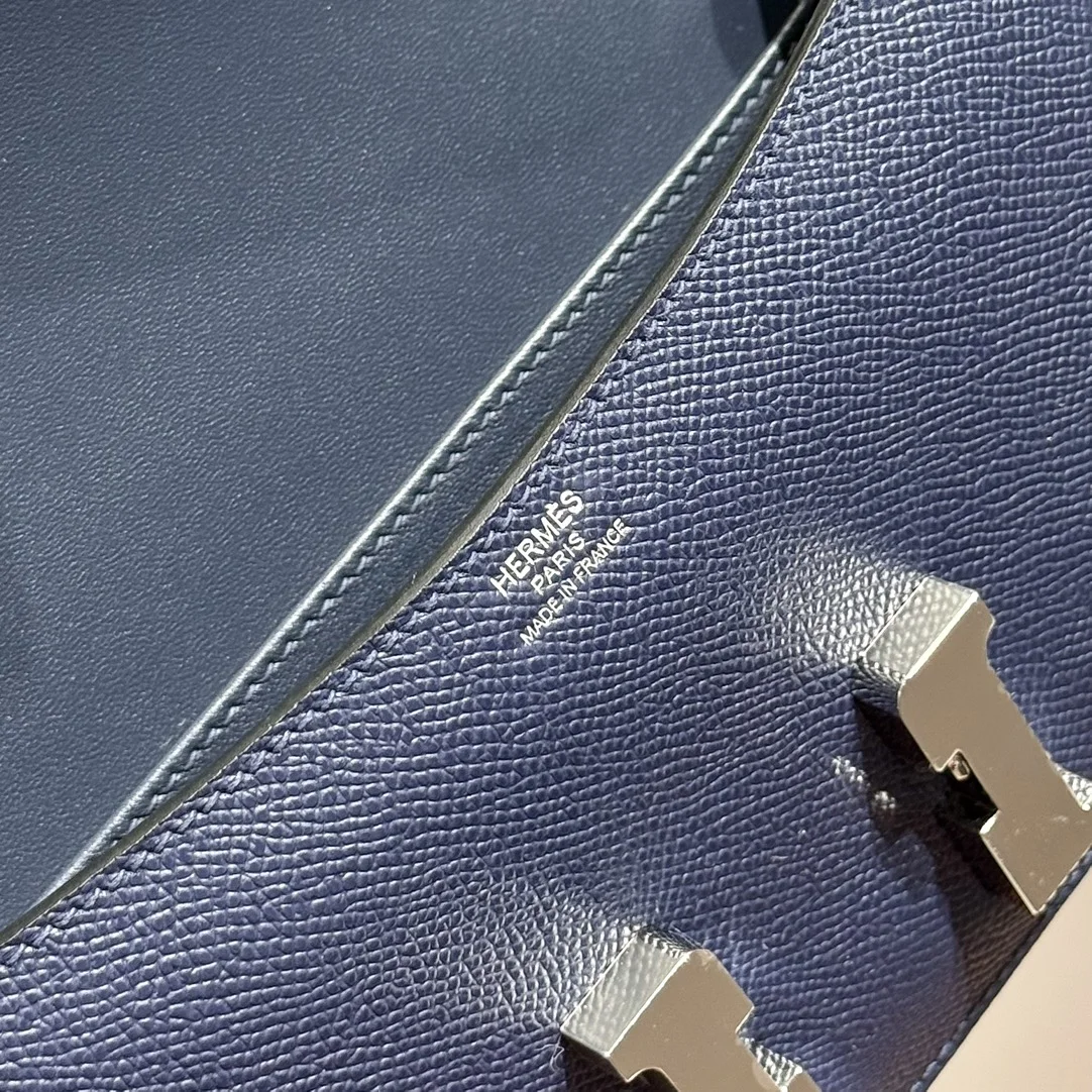 HERMES Shoulder Bags Leather (Blue-Silver) 24X12X4CM A100202608090523 - Image 6