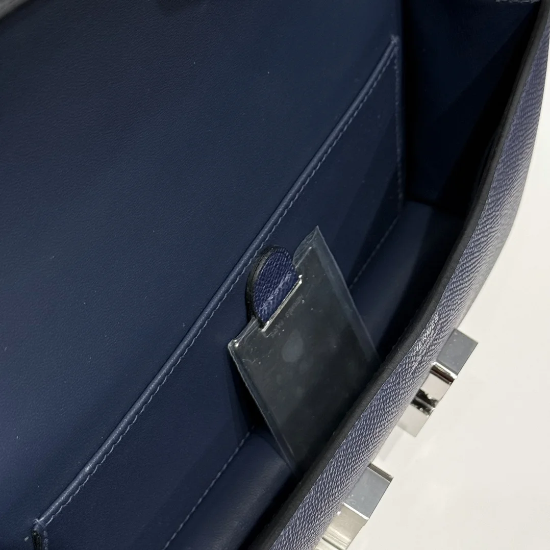 HERMES Shoulder Bags Leather (Blue-Silver) 24X12X4CM A100202608090523 - Image 7