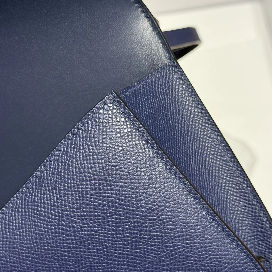 HERMES Shoulder Bags Leather (Blue-Silver) 24X12X4CM A100202608090523 - Image 8