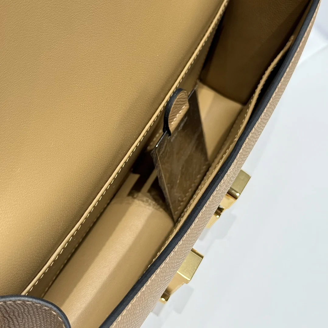 HERMES Shoulder Bags Leather (Brown-Gold) 24X12X4CM A100202608090514 - Image 9