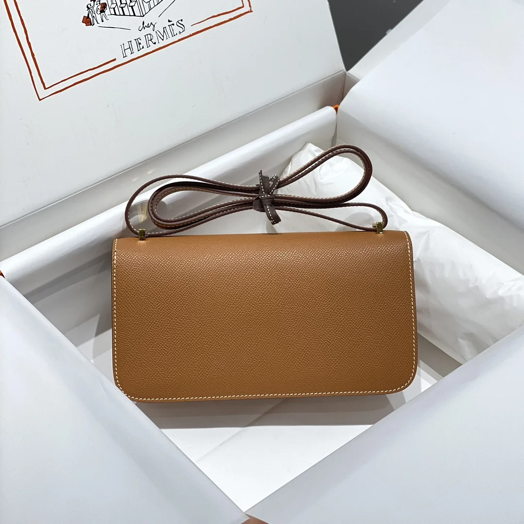 HERMES Shoulder Bags Leather (Brown-Silver) 24X12X4CM A100202608090537 - Image 3