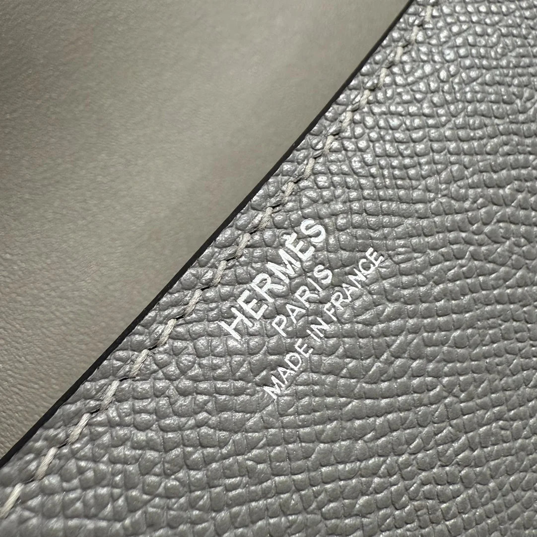 HERMES Shoulder Bags Leather (Gray-Silver) 24X12X4CM A100202608090518 - Image 5