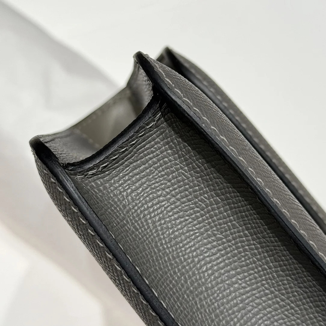 HERMES Shoulder Bags Leather (Gray-Silver) 24X12X4CM A100202608090518 - Image 8