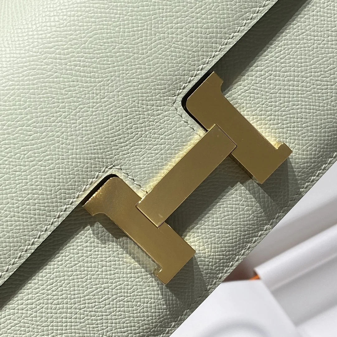 HERMES Shoulder Bags Leather (Green-Gold) 24X12X4CM A100202608090545 - Image 5