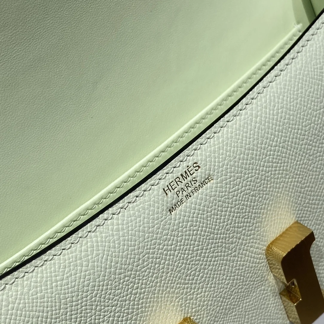 HERMES Shoulder Bags Leather (Green-Gold) 24X12X4CM A100202608090545 - Image 6