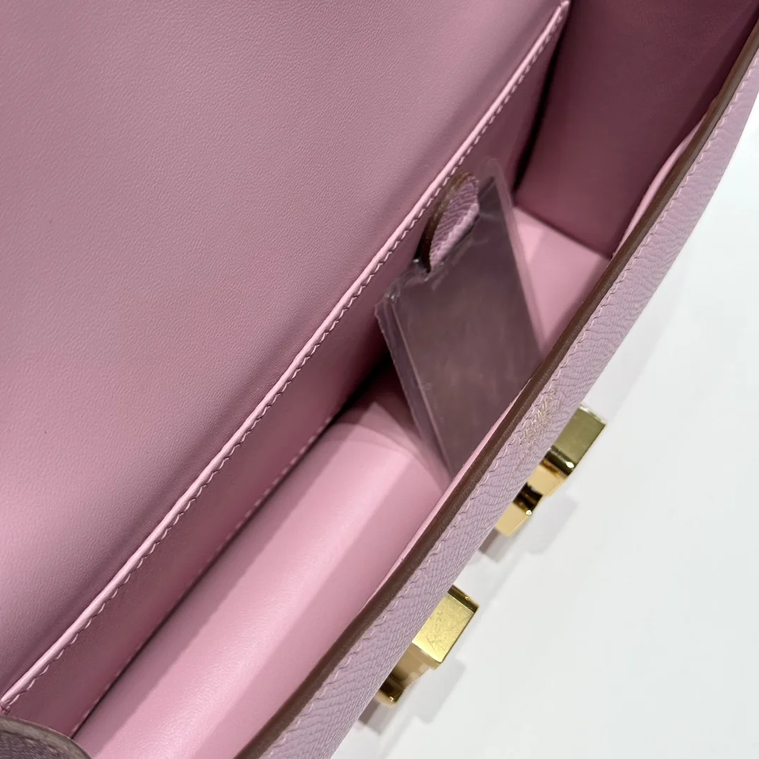HERMES Shoulder Bags Leather (Pink-Gold) 24X12X4CM A100202608090528 - Image 9