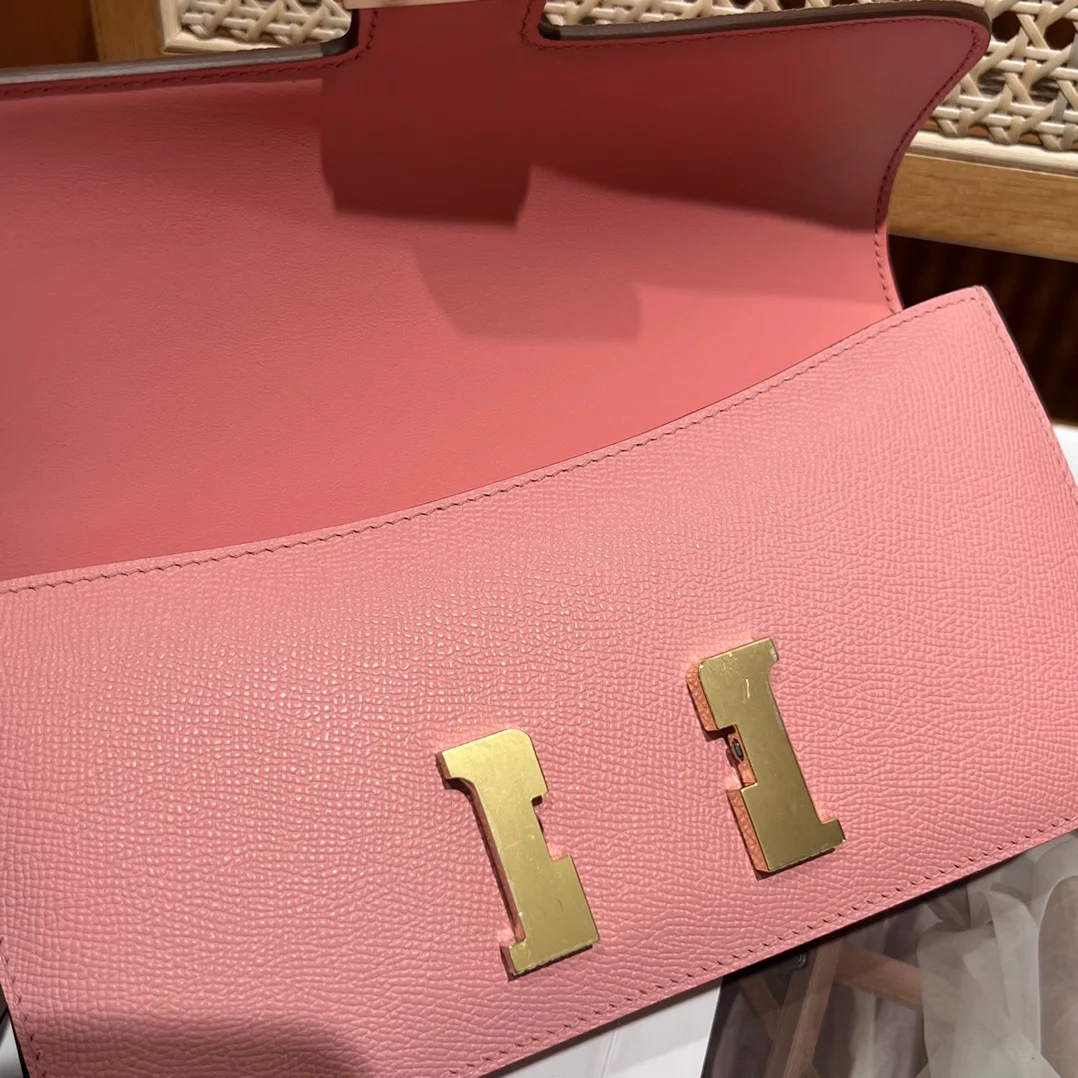 HERMES Shoulder Bags Leather (Pink-Gold) One Size A100202608090500 - Image 10