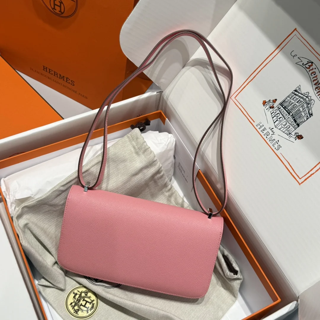 HERMES Shoulder Bags Leather (Pink-Silver) 24X12X4CM A100202608090527 - Image 2