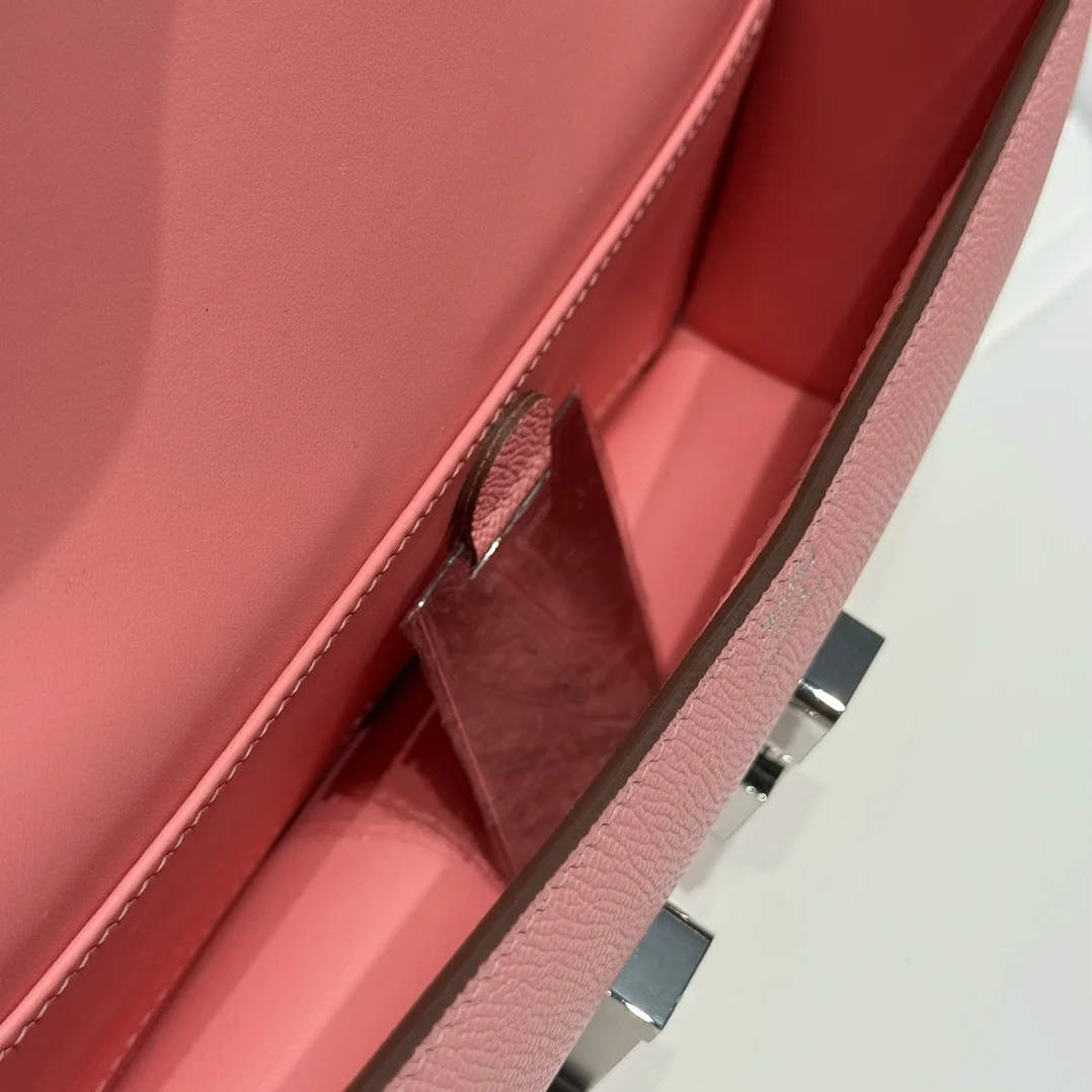 HERMES Shoulder Bags Leather (Pink-Silver) 24X12X4CM A100202608090527 - Image 9