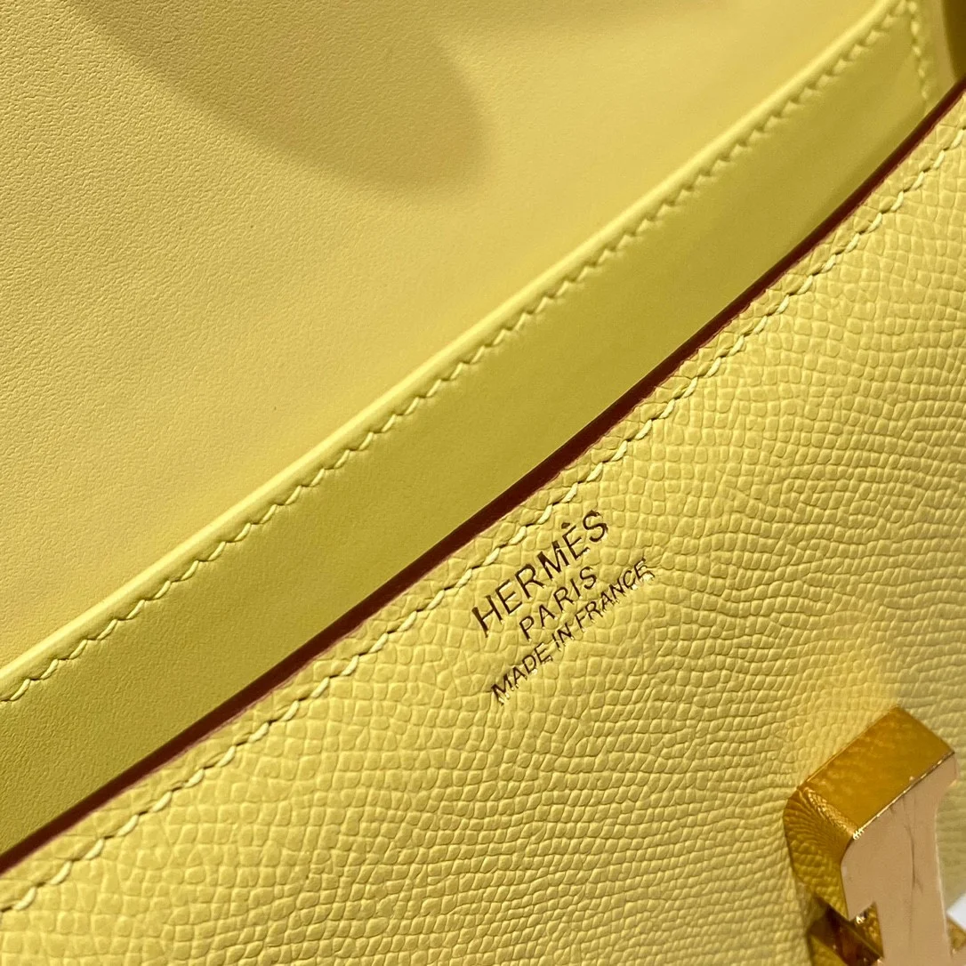 HERMES Shoulder Bags Leather (Yellow-Gold) 24X12X4CM A100202608090541 - Image 6