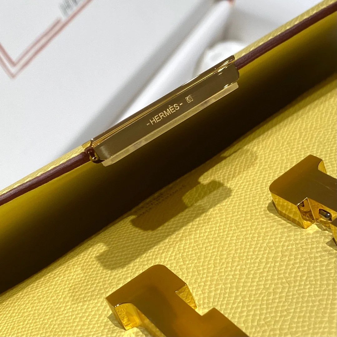 HERMES Shoulder Bags Leather (Yellow-Gold) 24X12X4CM A100202608090541 - Image 8