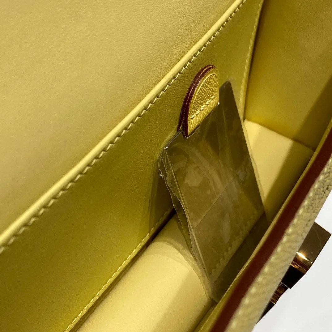 HERMES Shoulder Bags Leather (Yellow-Gold) 24X12X4CM A100202608090541 - Image 9