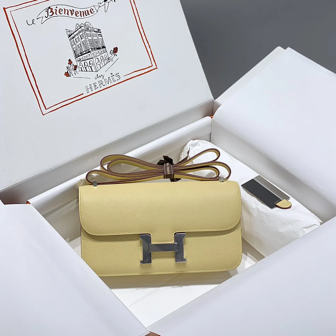 HERMES Shoulder Bags Leather (Yellow-Silver) 24X12X4CM A100202608090539 - Image 2