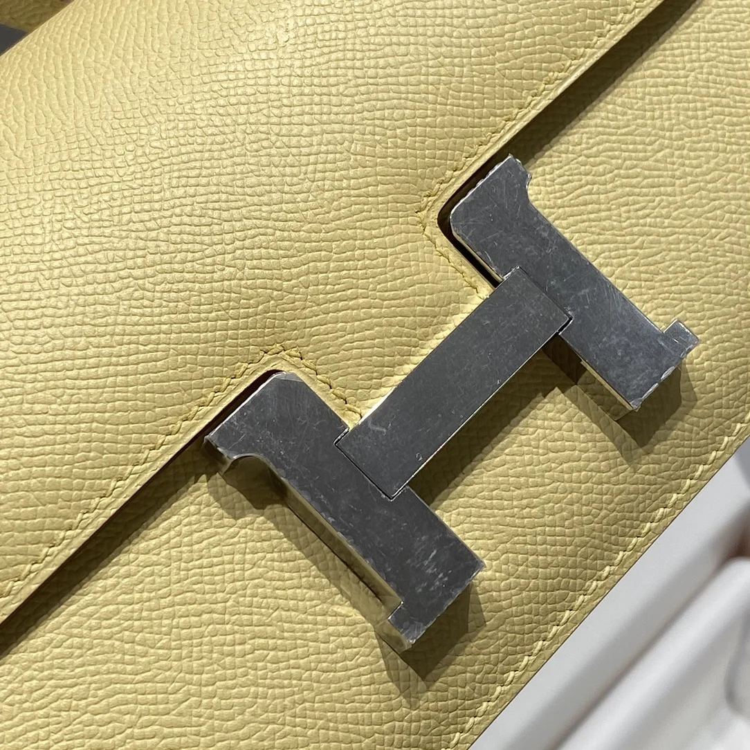 HERMES Shoulder Bags Leather (Yellow-Silver) 24X12X4CM A100202608090539 - Image 5
